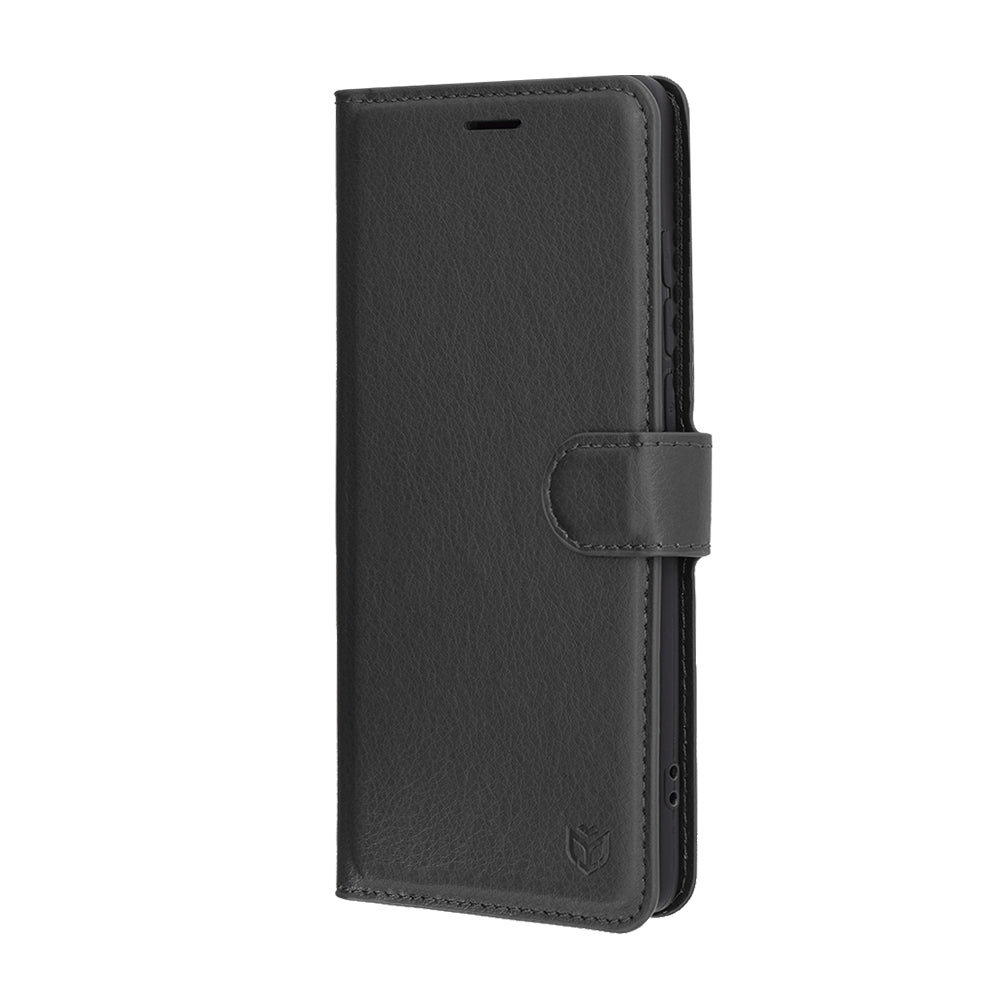 Husa pentru Motorola Edge 60 Fusion / Edge 60, Techsuit, Leather Folio, Neagra