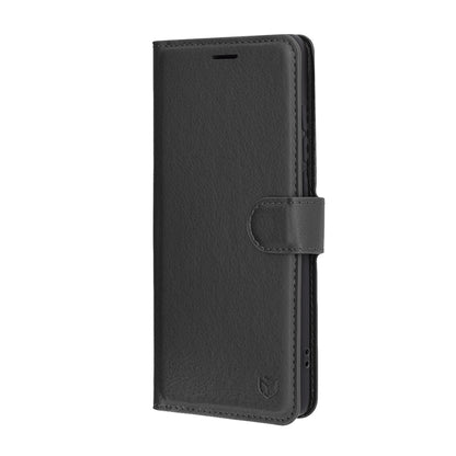 Husa pentru Motorola Edge 60 Fusion / Edge 60, Techsuit, Leather Folio, Neagra