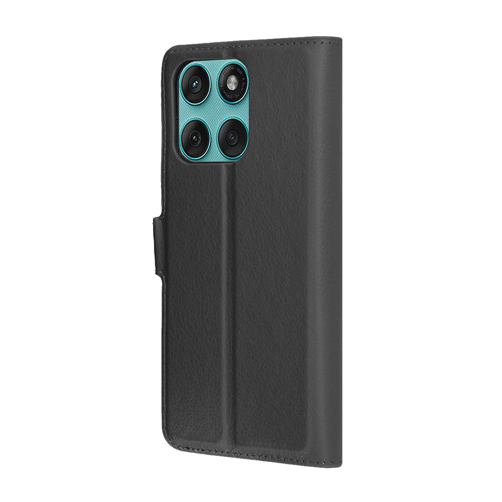Husa pentru Motorola Edge 60 Fusion / Edge 60, Techsuit, Leather Folio, Neagra