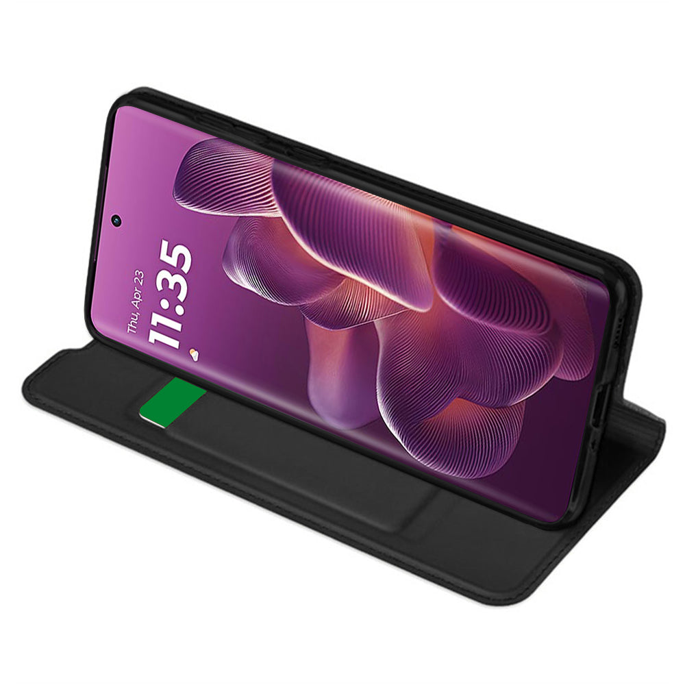 Husa pentru Motorola Edge 60 Pro, Techsuit, Magskin Book, Neagra