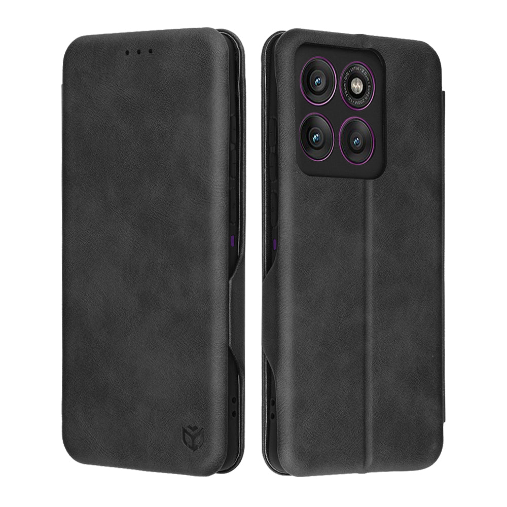 Husa pentru Motorola Edge 60 Pro, Techsuit, Safe Wallet Plus, Neagra