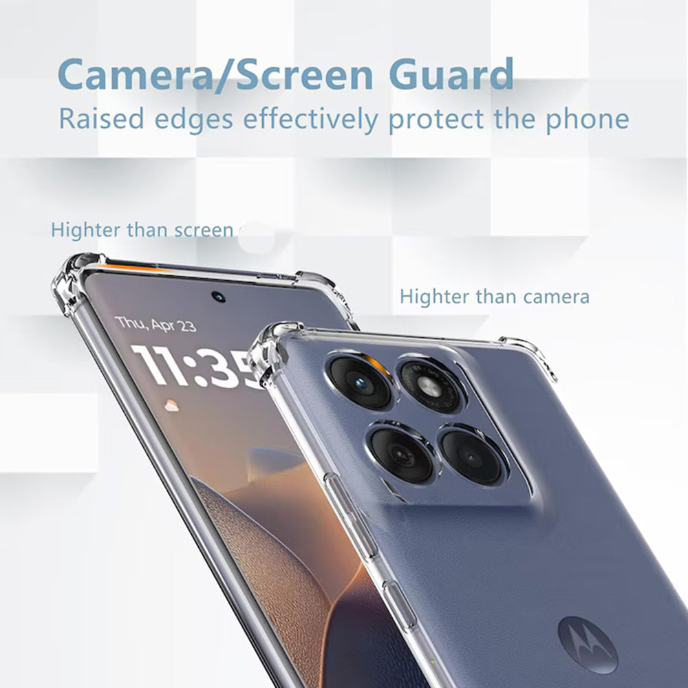 Husa pentru Motorola Edge 60 Pro, Techsuit, Shockproof Clear, Transparenta