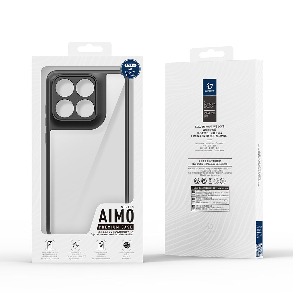 Husa pentru Motorola Edge 70 Fusion, DUX DUCIS, Aimo, Neagra