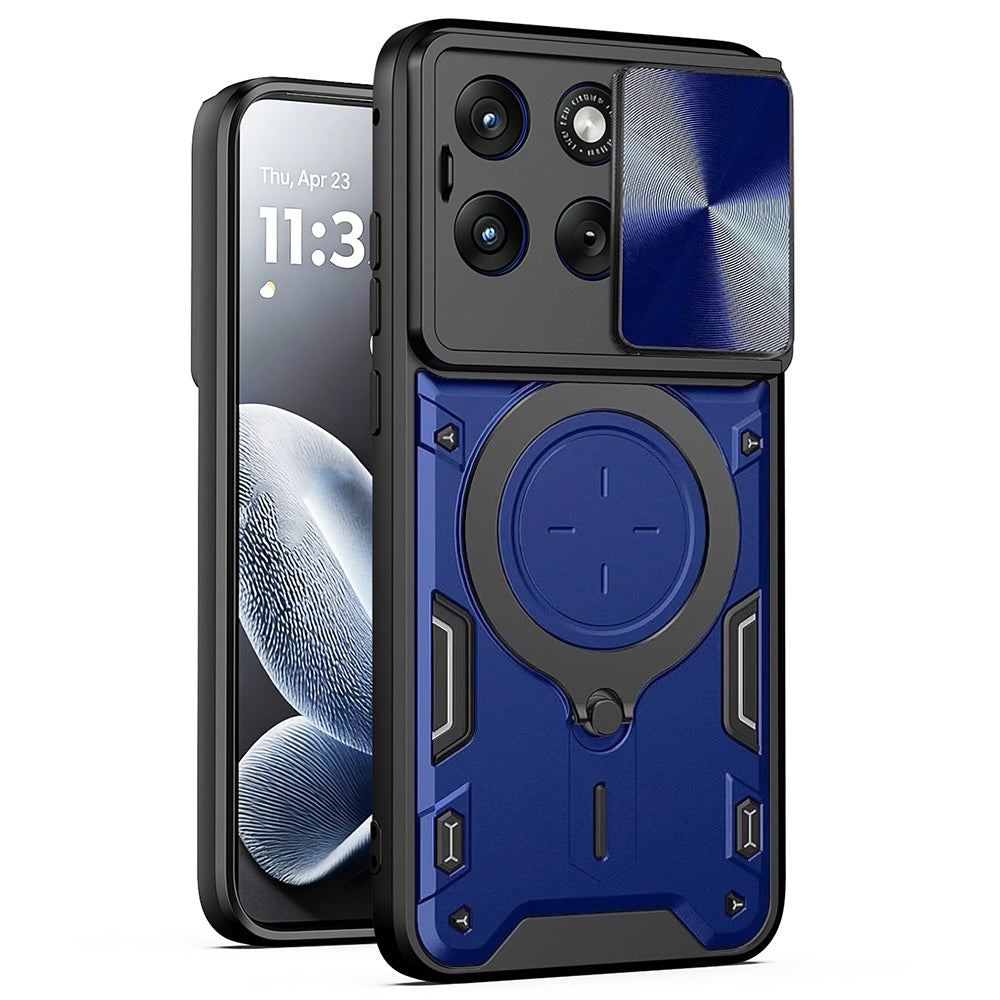 Husa pentru Motorola Edge 70 Fusion, Techsuit, CamGuard Pro, Albastra