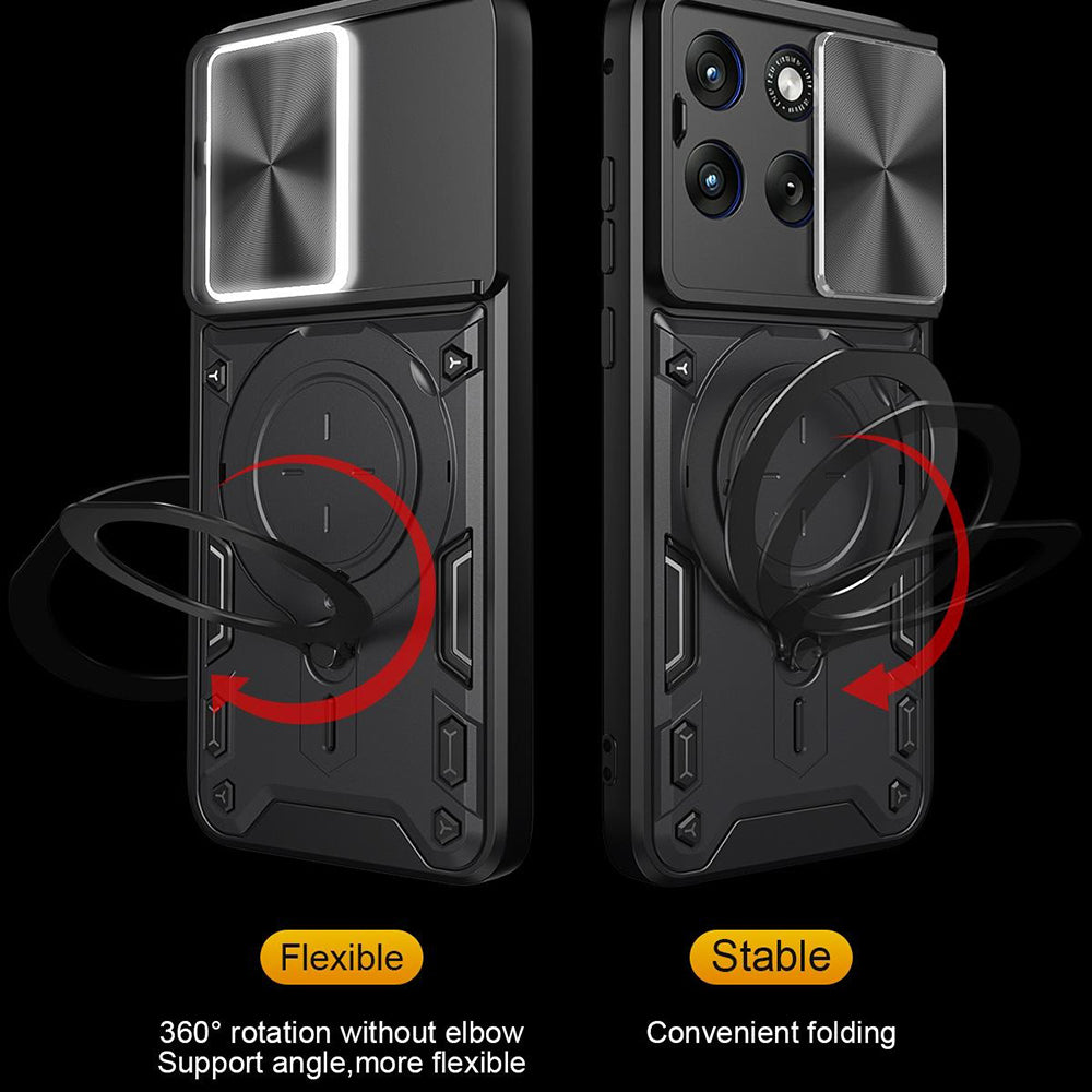 Husa pentru Motorola Edge 70 Fusion, Techsuit, CamGuard Pro, Mov