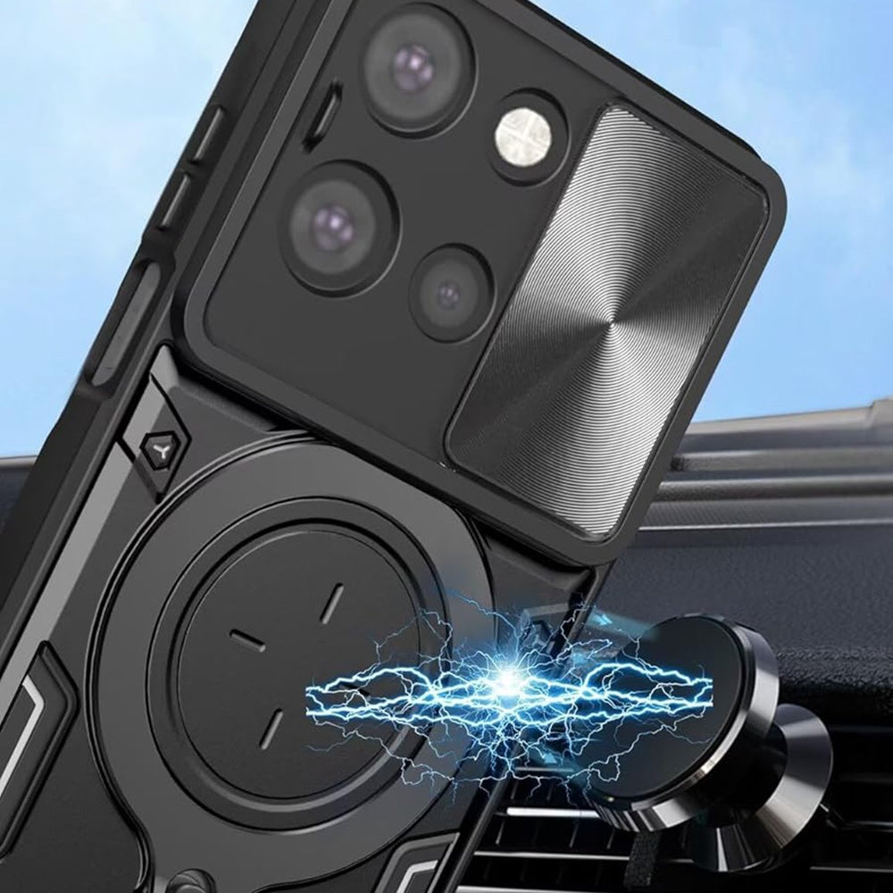 Husa pentru Motorola Edge 70 Fusion, Techsuit, CamGuard Pro, Neagra