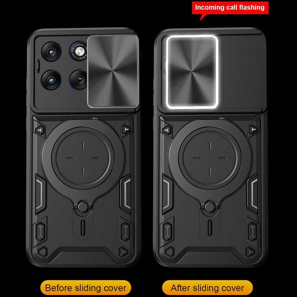 Husa pentru Motorola Edge 70 Fusion, Techsuit, CamGuard Pro, Roz Aurie