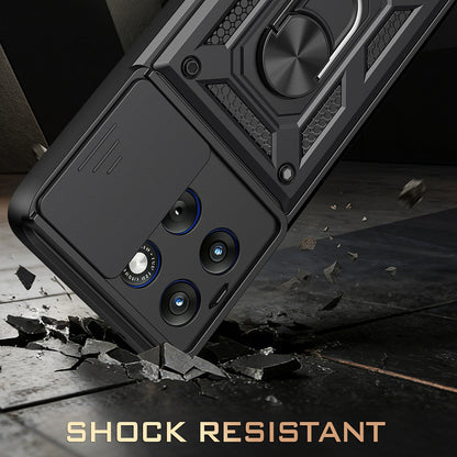 Husa pentru Motorola Edge 70 Fusion, Techsuit, CamShield, Albastra