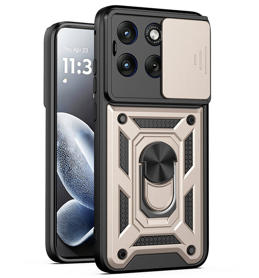 Husa pentru Motorola Edge 70 Fusion, Techsuit, CamShield, Aurie