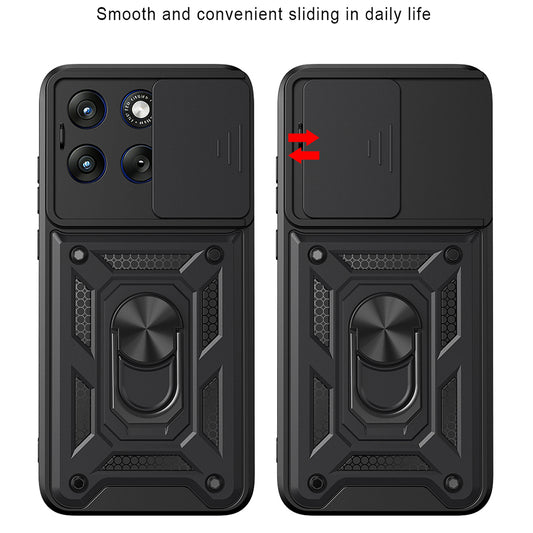 Husa pentru Motorola Edge 70 Fusion, Techsuit, CamShield, Roz Aurie