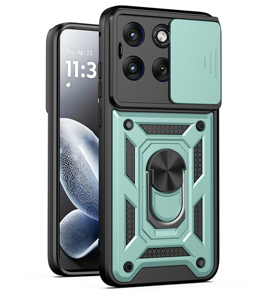 Husa pentru Motorola Edge 70 Fusion, Techsuit, CamShield, Verde