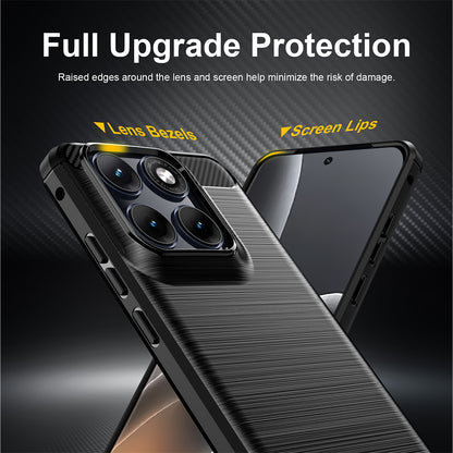 Husa pentru Motorola Edge 70 Fusion, Techsuit, Carbon, Neagra