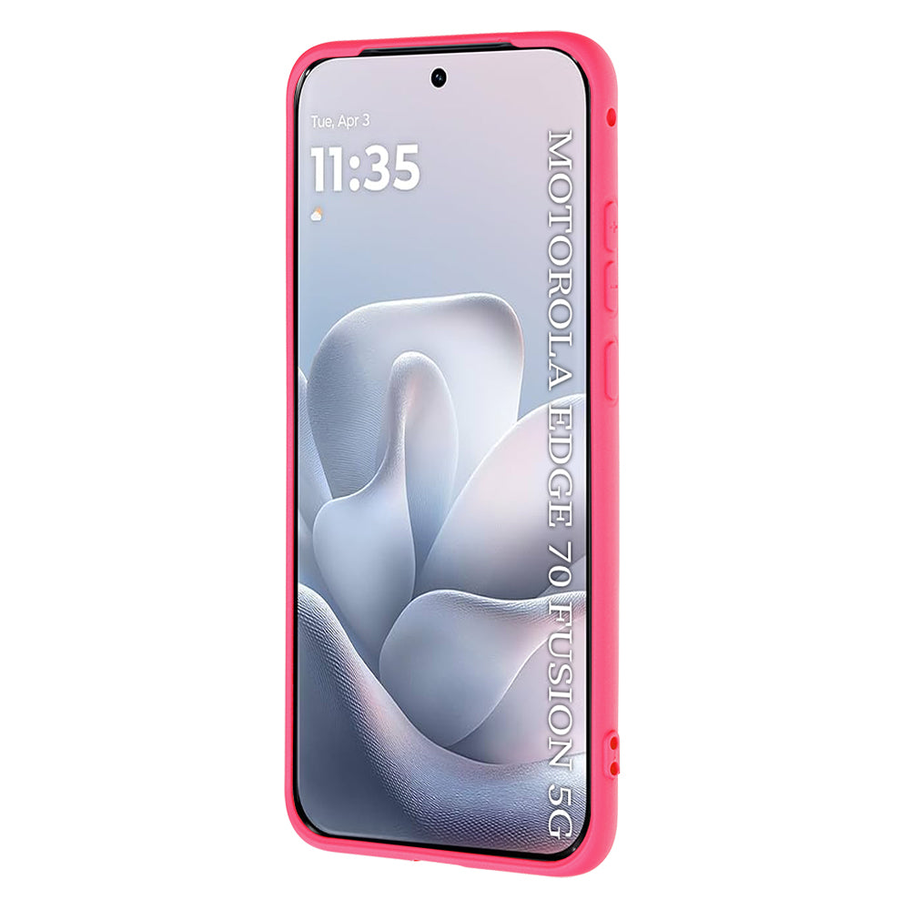 Husa pentru Motorola Edge 70 Fusion, Techsuit, SoftFlex, Roz Inchis