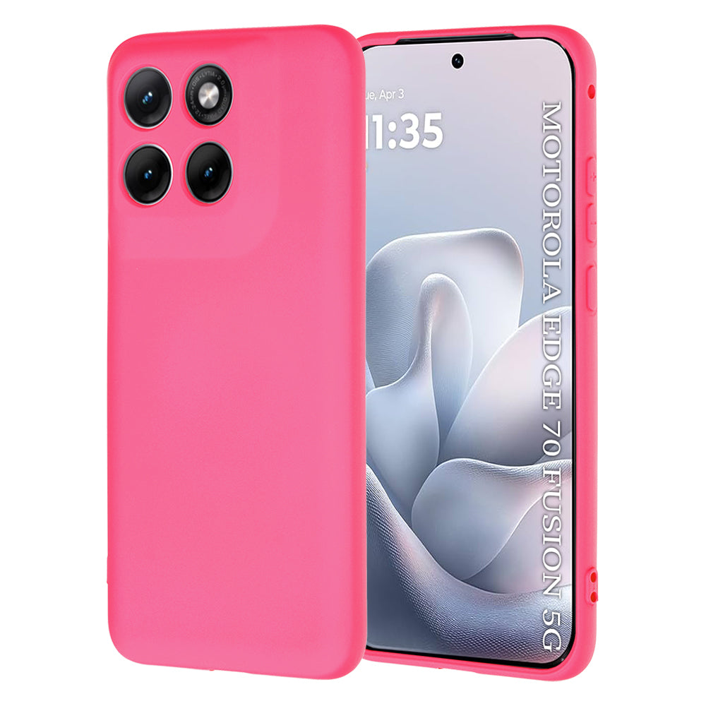 Husa pentru Motorola Edge 70 Fusion, Techsuit, SoftFlex, Roz Inchis