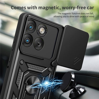 Husa pentru Motorola Edge 70 Max, Techsuit, CamShield, Albastra