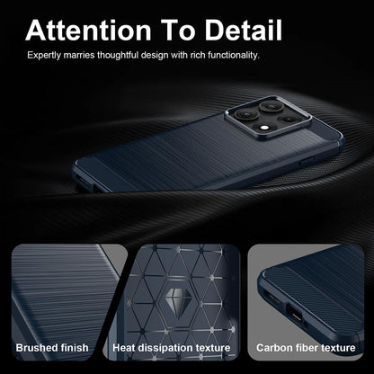 Husa pentru Motorola Edge 70 Max, Techsuit, Carbon, Albastra