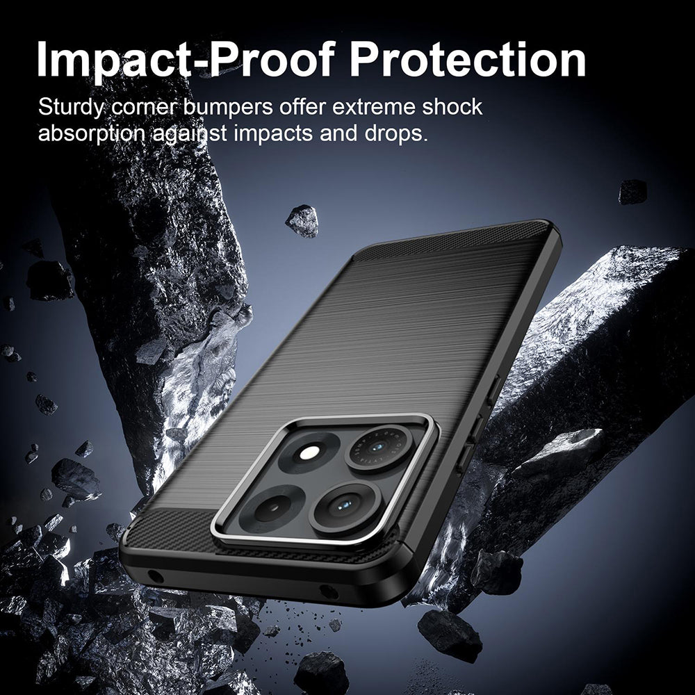 Husa pentru Motorola Edge 70 Max, Techsuit, Carbon, Neagra