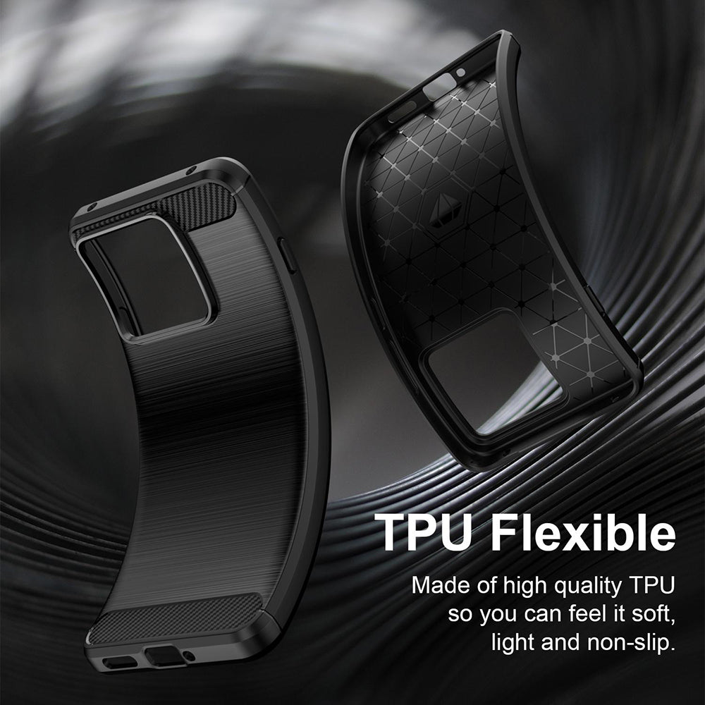 Husa pentru Motorola Edge 70 Max, Techsuit, Carbon, Neagra