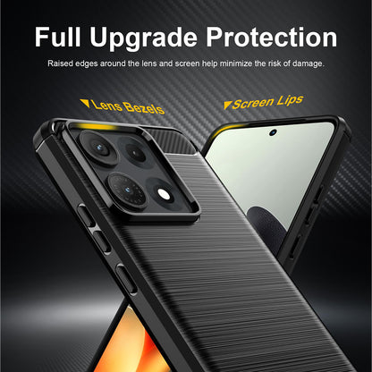 Husa pentru Motorola Edge 70 Max, Techsuit, Carbon, Neagra