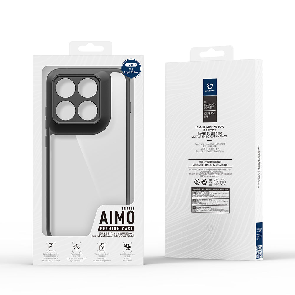 Husa pentru Motorola Edge 70 Pro, DUX DUCIS, Aimo, Neagra
