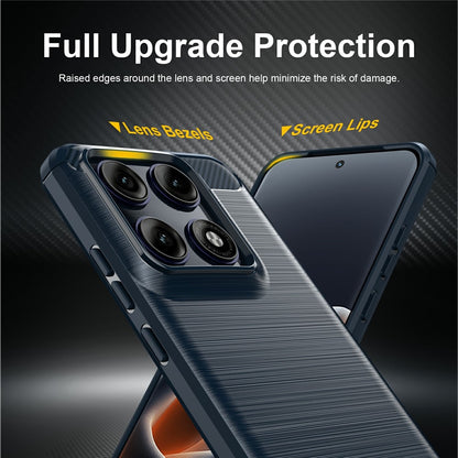 Husa pentru Motorola Edge 70 Pro, Techsuit, Carbon, Albastra