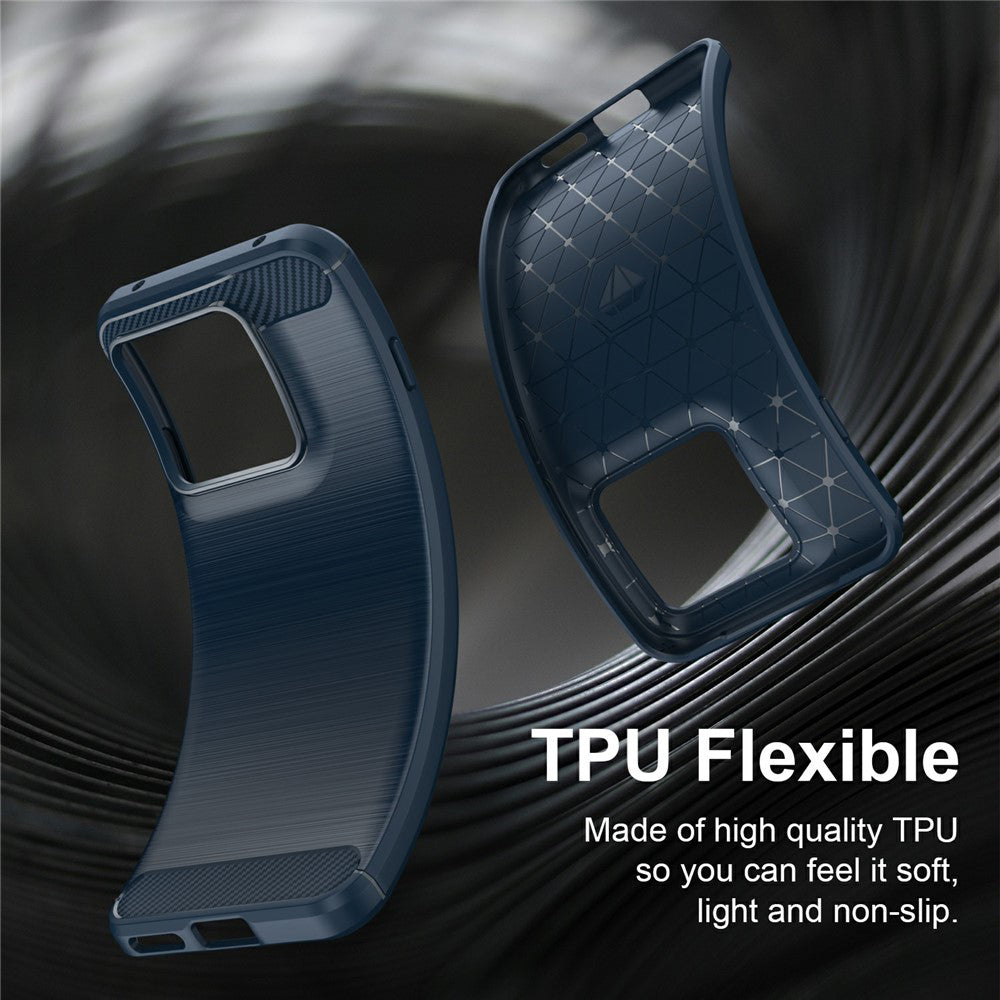 Husa pentru Motorola Edge 70 Pro, Techsuit, Carbon, Albastra