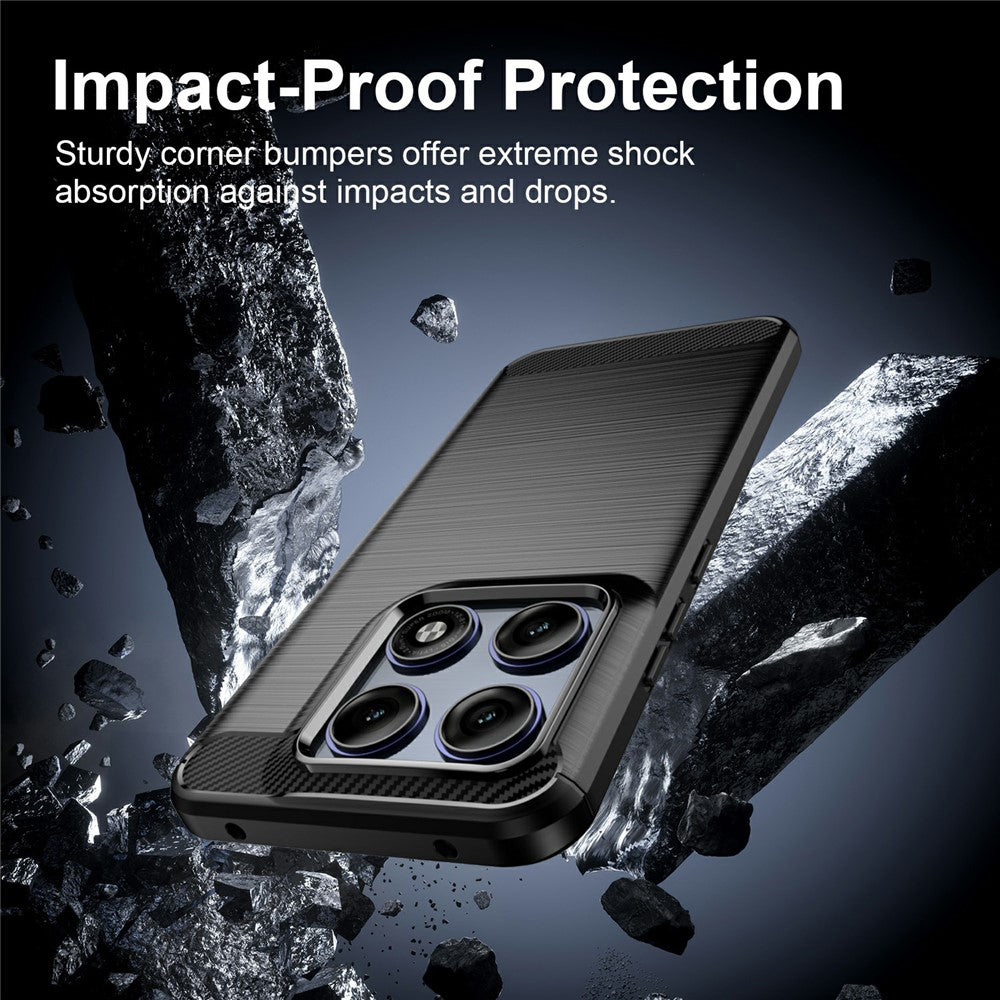 Husa pentru Motorola Edge 70 Pro, Techsuit, Carbon, Neagra