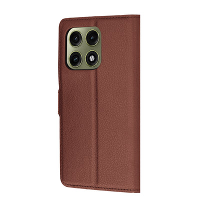 Husa pentru Motorola Edge 70 Pro, Techsuit, Leather Folio, Maro