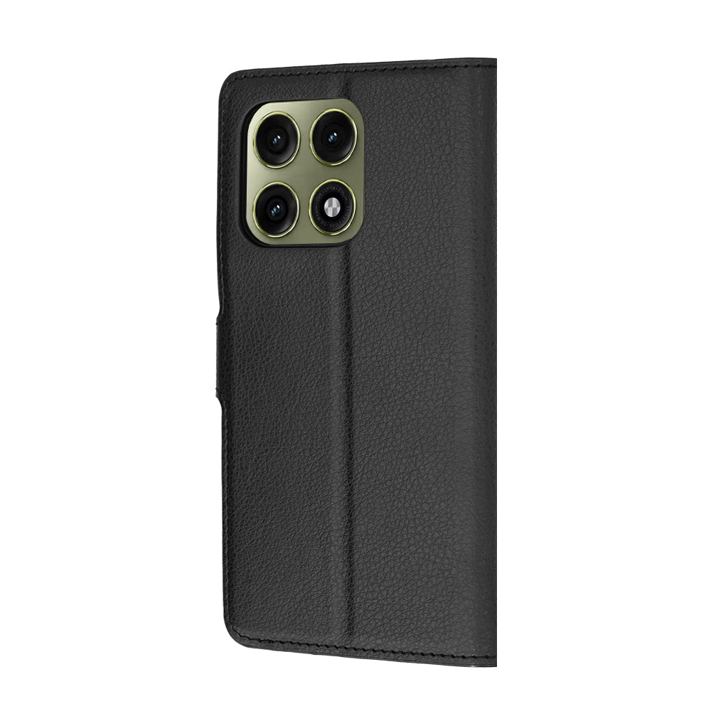Husa pentru Motorola Edge 70 Pro, Techsuit, Leather Folio, Neagra