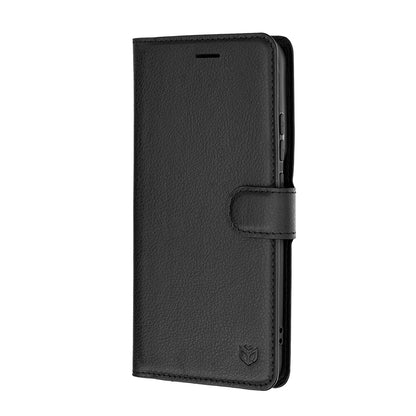 Husa pentru Motorola Edge 70 Pro, Techsuit, Leather Folio, Neagra