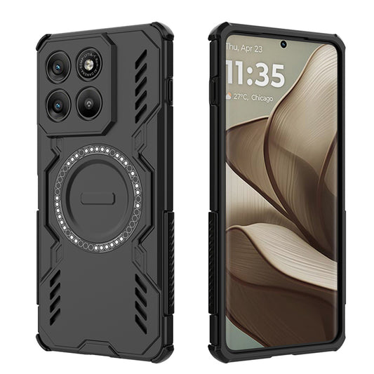 Husa pentru Motorola Edge 70, Techsuit, ArmorMag, Neagra