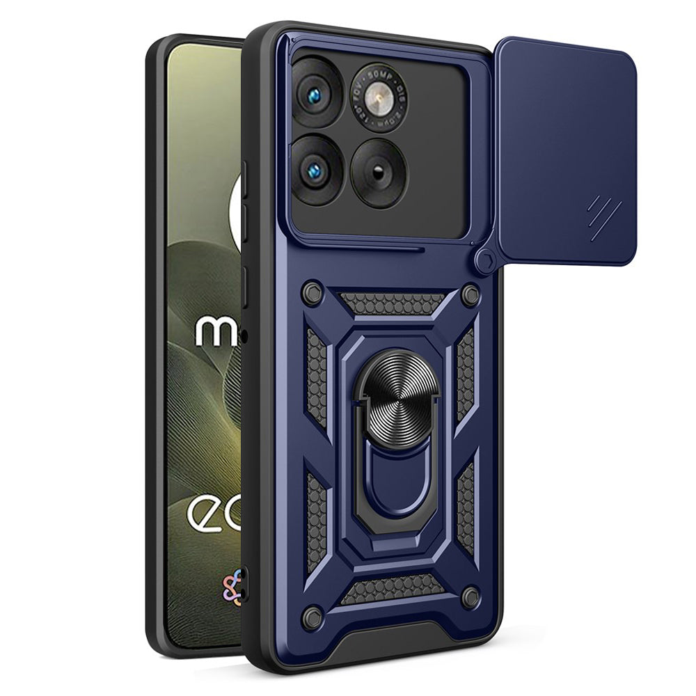 Husa pentru Motorola Edge 70, Techsuit, CamShield, Albastra