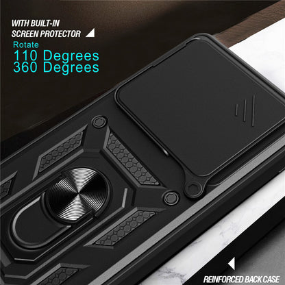 Husa pentru Motorola Edge 70, Techsuit, CamShield, Albastra