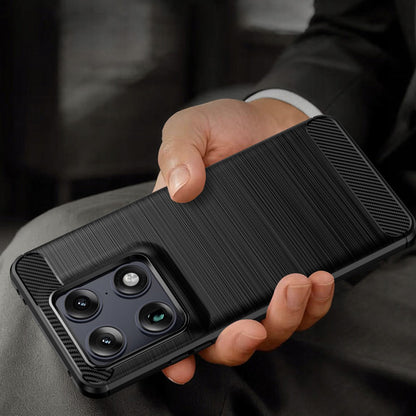 Husa pentru Motorola Edge 70 Ultra / Signature, Techsuit, Carbon, Neagra