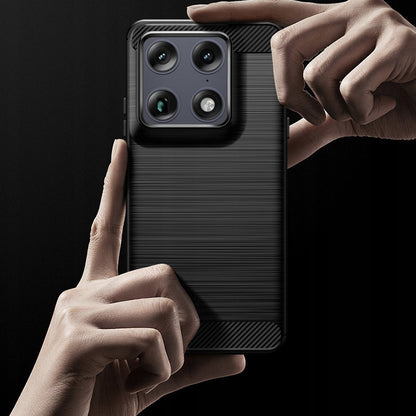 Husa pentru Motorola Edge 70 Ultra / Signature, Techsuit, Carbon, Neagra