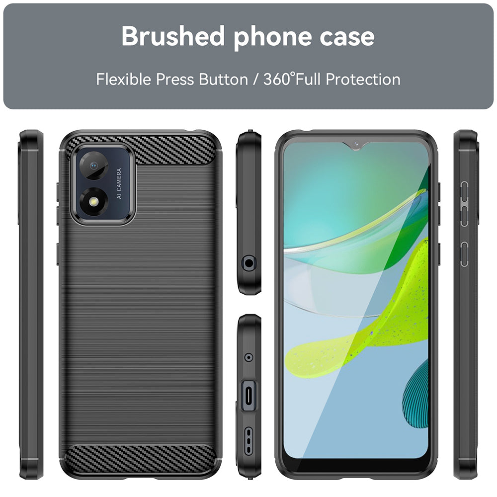 Husa pentru Motorola Moto E13, Techsuit, Carbon, Neagra