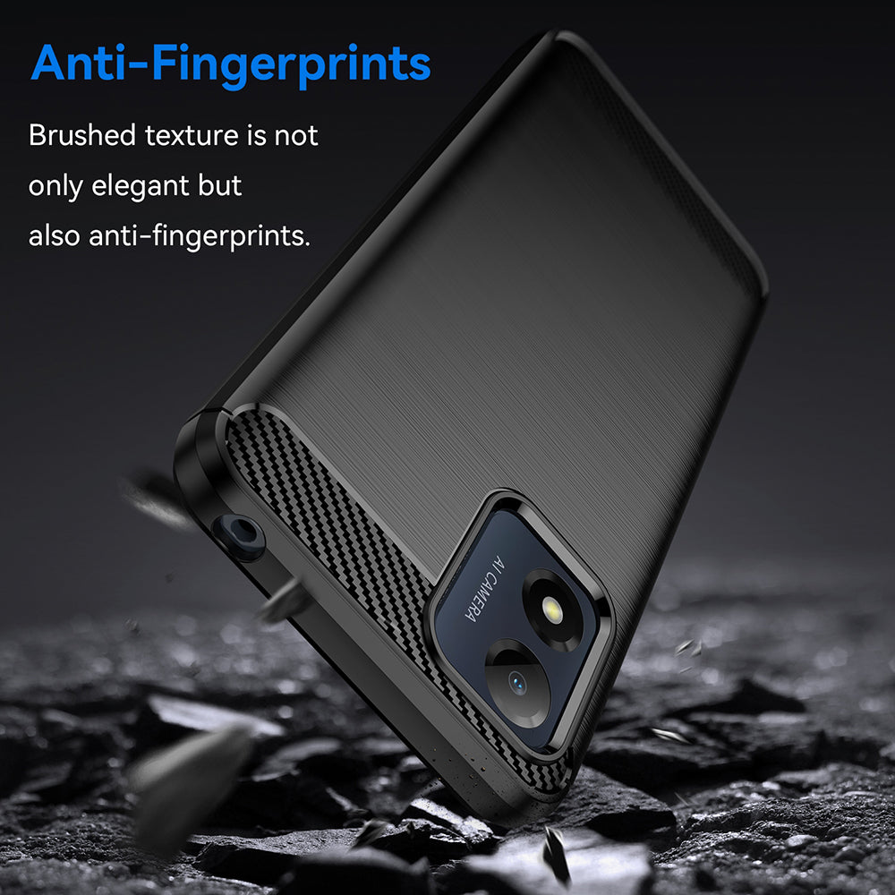 Husa pentru Motorola Moto E13, Techsuit, Carbon, Neagra