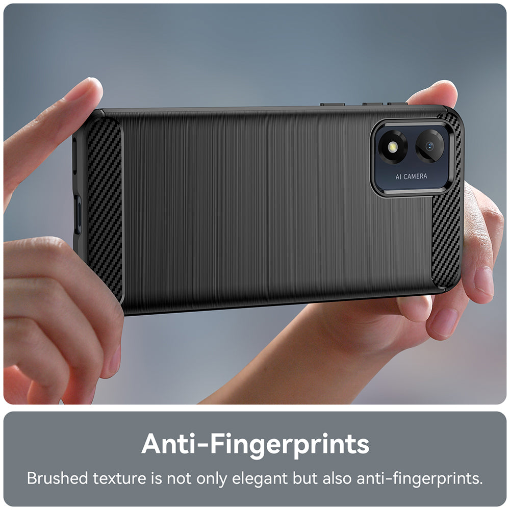 Husa pentru Motorola Moto E13, Techsuit, Carbon, Neagra