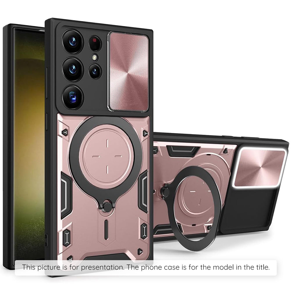 Husa pentru Motorola Moto E15 / G05, Techsuit, CamGuard Pro, Roz Aurie