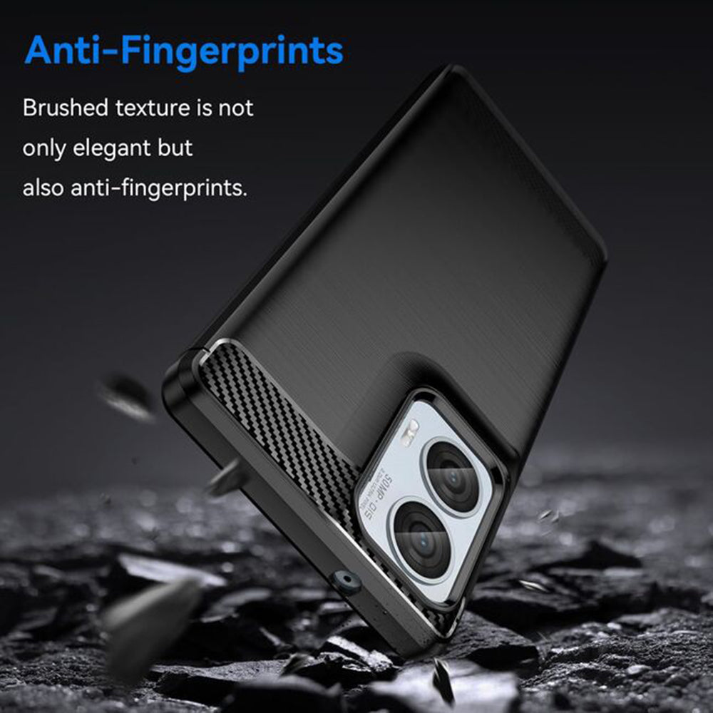 Husa pentru Motorola Moto E15 / G05, Techsuit, Carbon, Neagra