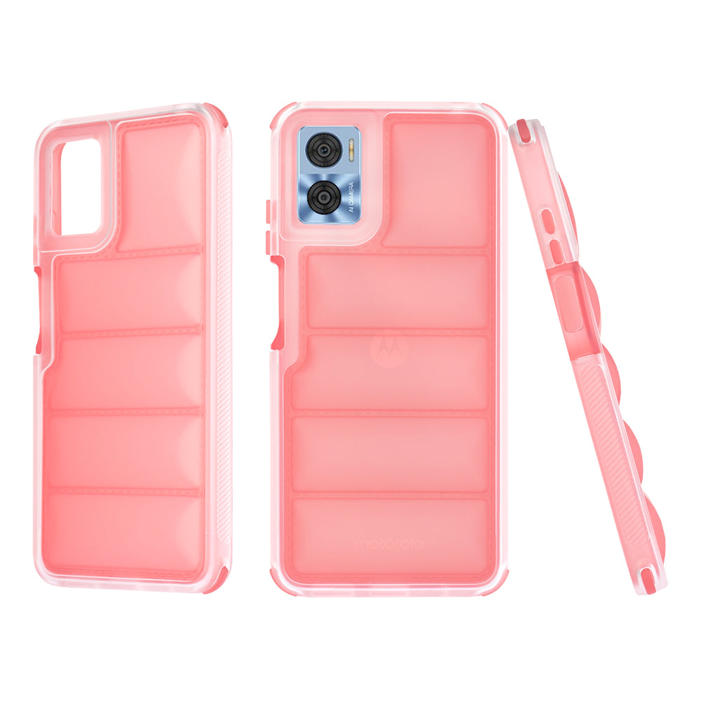 Husa pentru Motorola Moto E22i / E22, Techsuit, Wave Shield, Rosie
