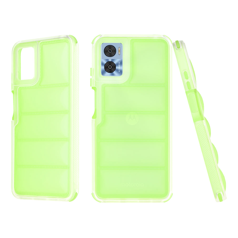 Husa pentru Motorola Moto E22i / E22, Techsuit, Wave Shield, Verde