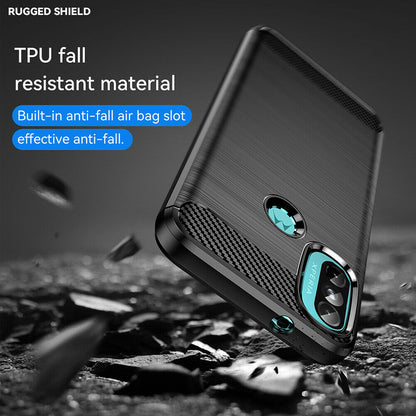 Husa pentru Motorola Moto E40 / E30 / E20, Techsuit, Carbon, Neagra