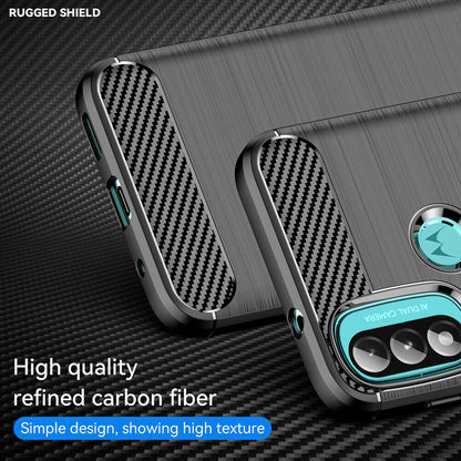 Husa pentru Motorola Moto E40 / E30 / E20, Techsuit, Carbon, Neagra