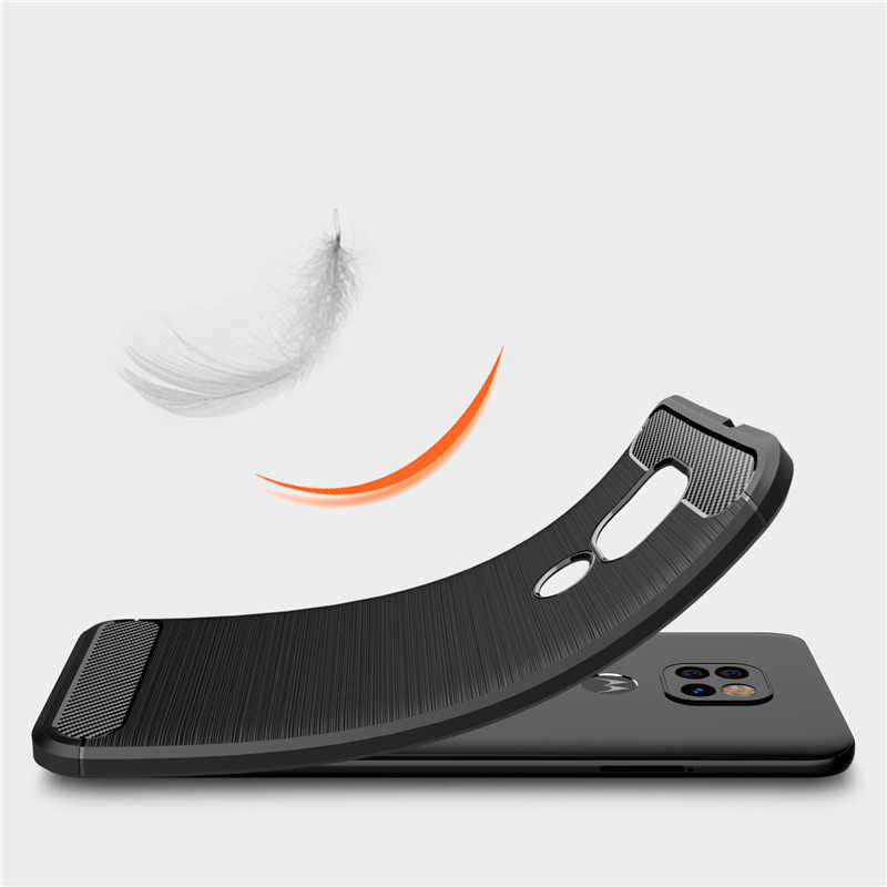 Husa pentru Motorola Moto E7 Plus / G9 Play, Techsuit, Carbon, Neagra