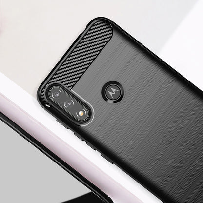 Husa pentru Motorola Moto E7i Power / E7 Power, Techsuit, Carbon, Neagra