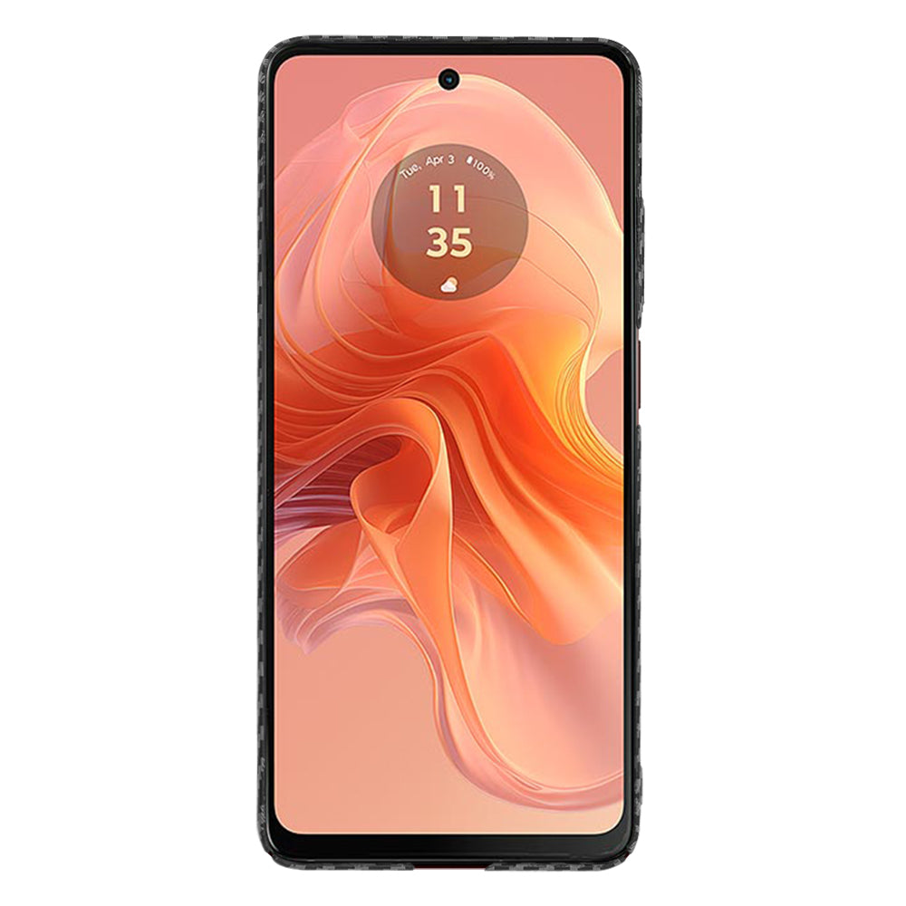 Husa pentru Motorola Moto G04s / E14 / G04 / G24, Techsuit, Carbonite FiberShell, Neagra