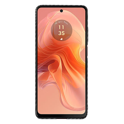 Husa pentru Motorola Moto G04s / E14 / G04 / G24, Techsuit, Carbonite FiberShell, Neagra