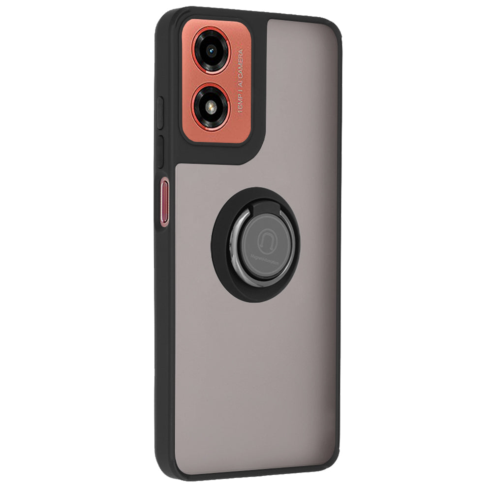 Husa pentru Motorola Moto G04s / E14 / G04 / G24, Techsuit, Glinth, Neagra