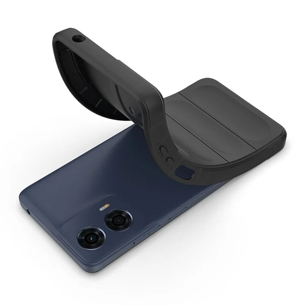 Husa pentru Motorola Moto G04s / E14 / G04 / G24, Techsuit, Magic Shield, Neagra